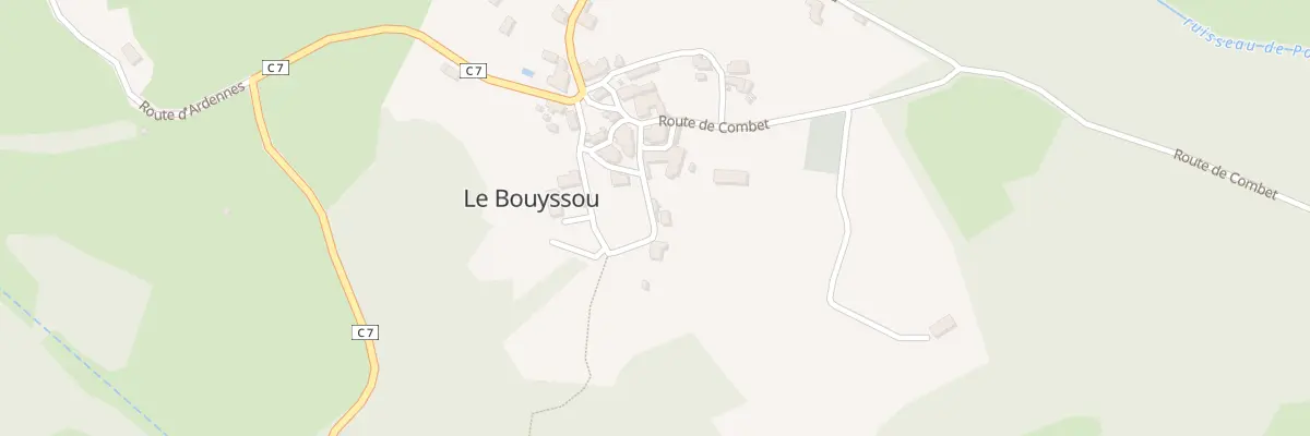 Plan du 5053A Pl de l’Eglise au Bouyssou