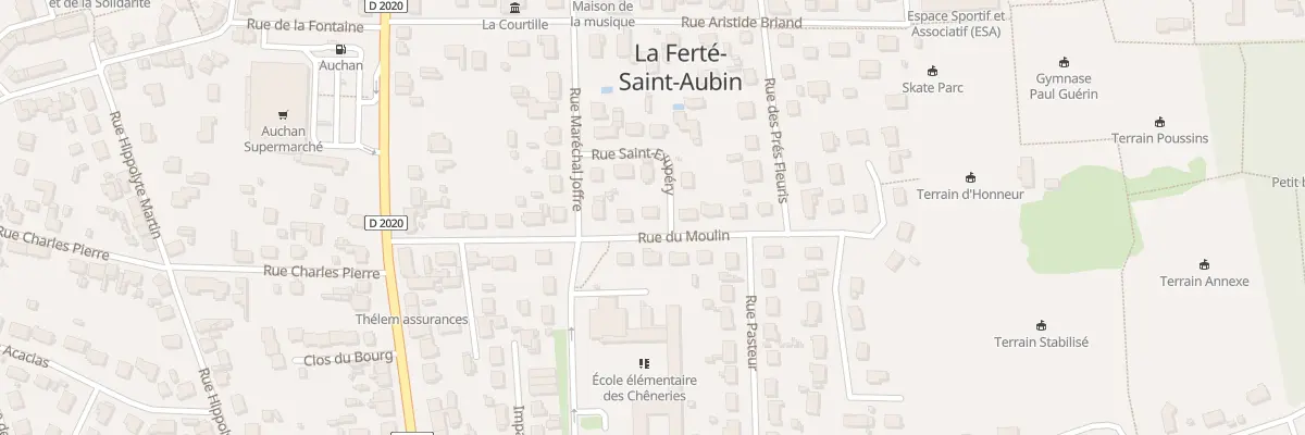 Plan du 7 Rue du Moulin à La Ferté-Saint-Aubin