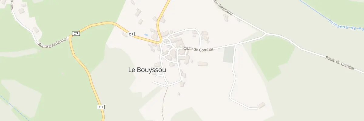 Plan du 5945F Pl de l’Eglise au Bouyssou