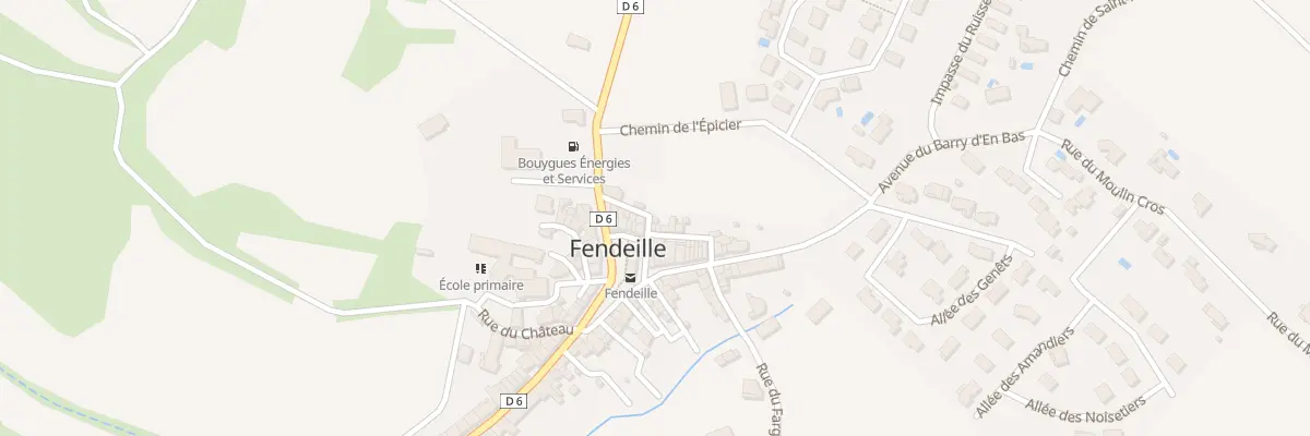 Plan du 2 Rue du Moulin à Fendeille