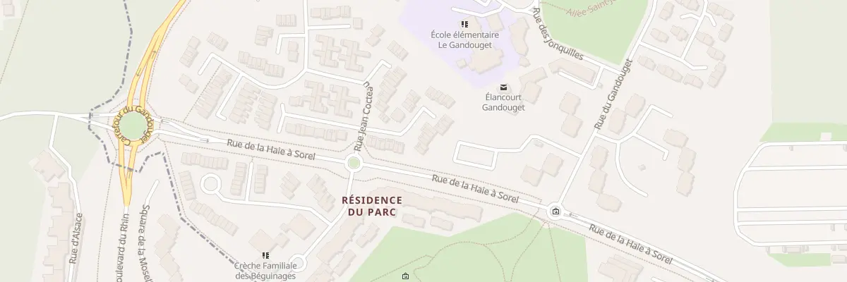 Plan du 22 Sq Guillaume Apollinaire à Élancourt