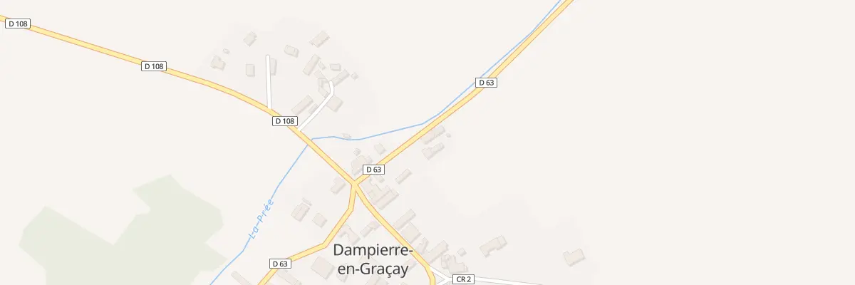 Plan du 2 Rte de Vierzon à Dampierre-en-Graçay