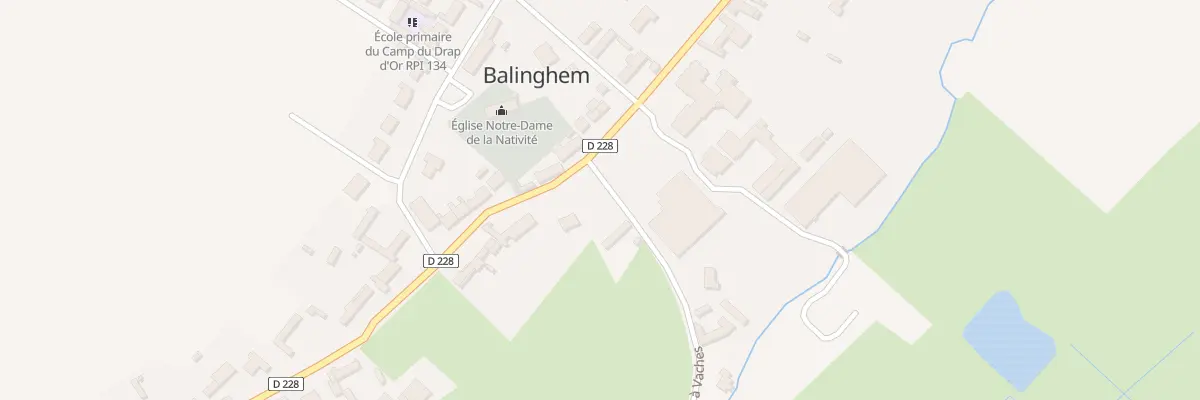 Plan du 5133A Rue à Vaches à Balinghem