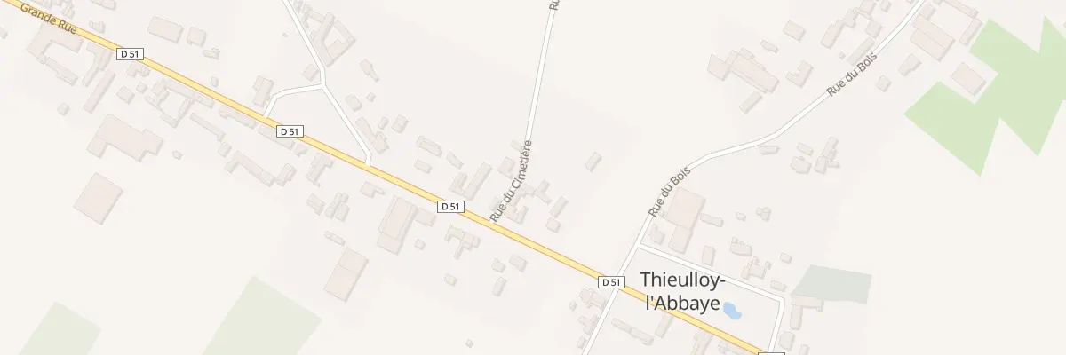 Plan du 5125 Rue du Cimetiere à Thieulloy-l’Abbaye