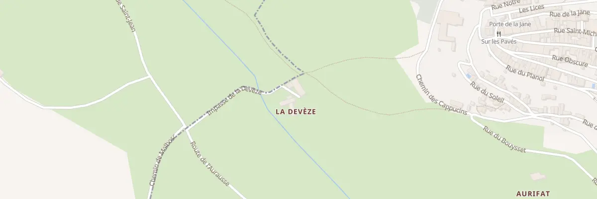 Plan du 194 Imp de la Devèze aux Cabannes