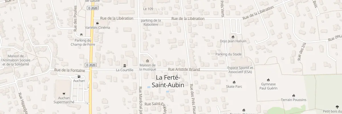 Plan du 15 Rue Aristide Briand à La Ferté-Saint-Aubin
