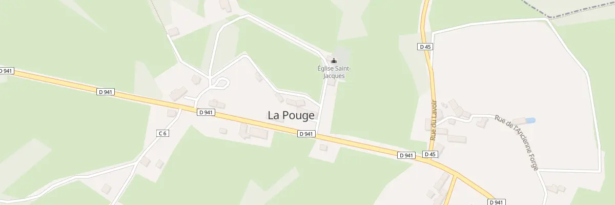 Plan du 5006 La Pouge à La Pouge