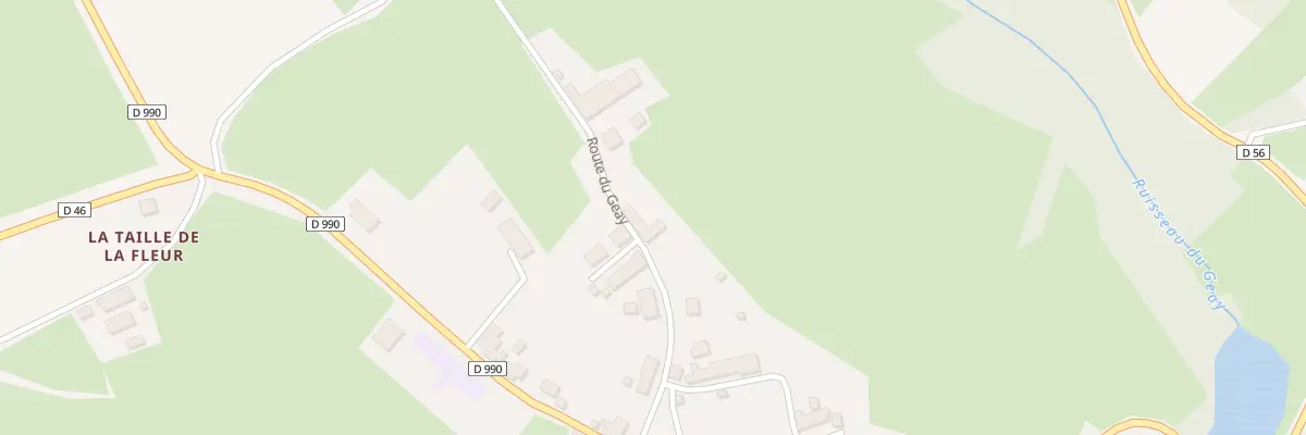 Plan du 3 Rte du Geay à Moutier-Malcard