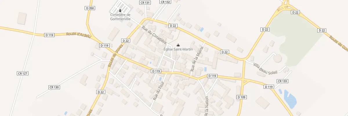 Plan du 4 Rle de l’Eglise à Gommerville