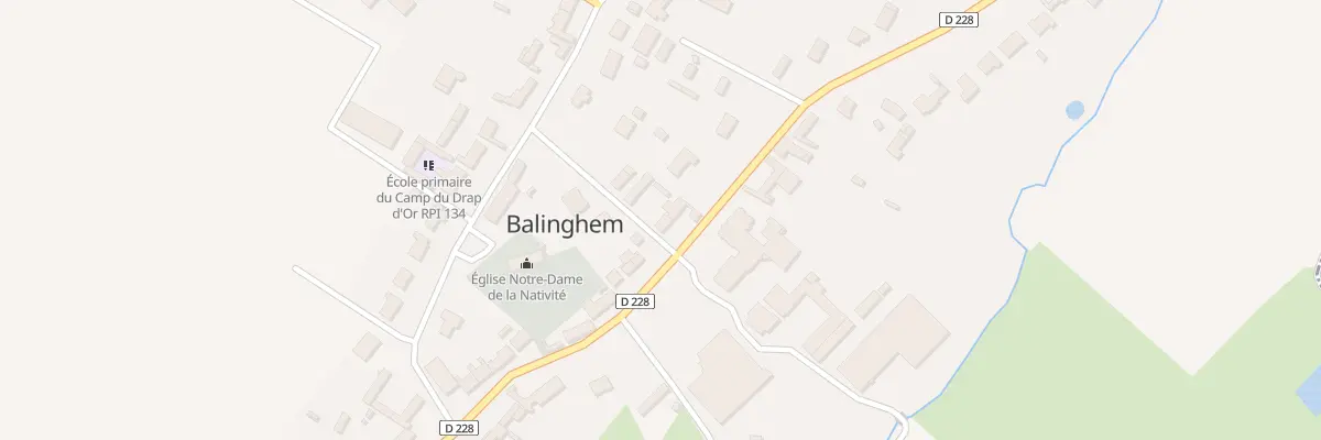 Plan du 1363 Rue du Camp du Drap d’Or à Balinghem