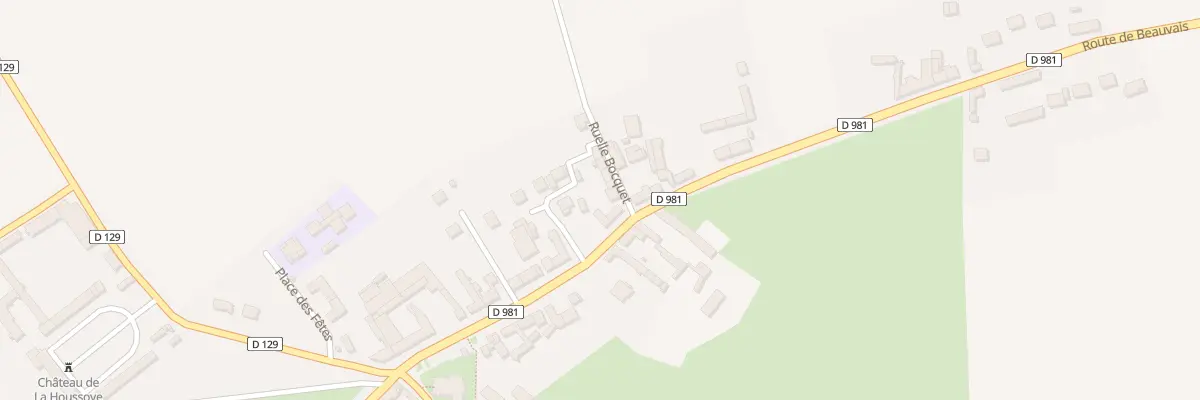 Plan du 1 Rle Bocquet à La Houssoye