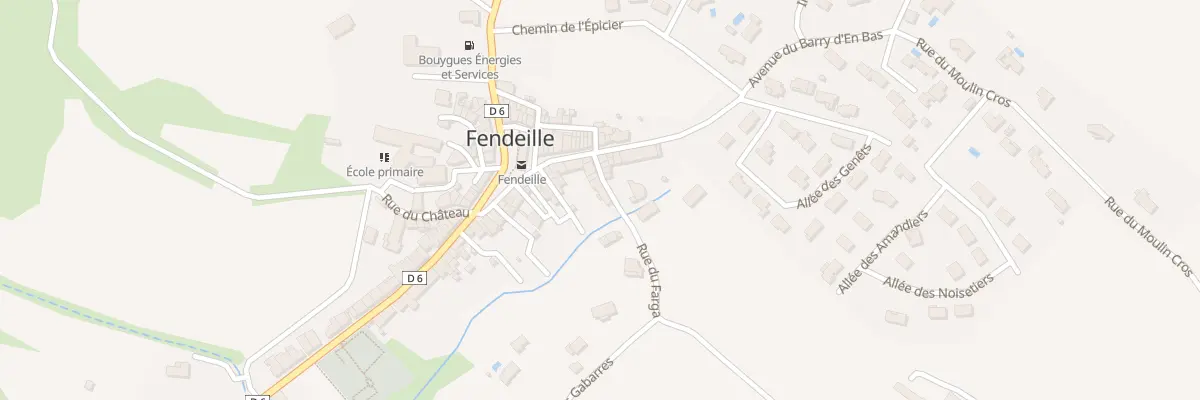 Plan du 6 Rue du Farga à Fendeille