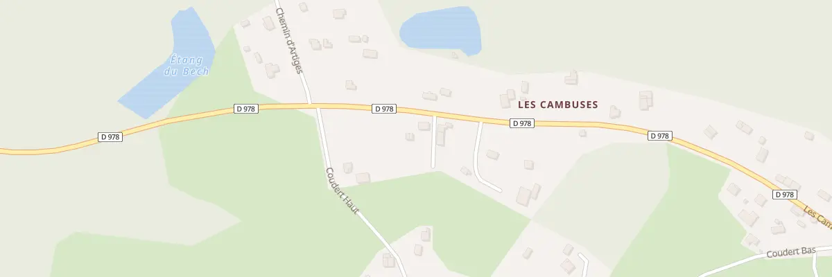 Plan du 27 Les Cambuses à Clergoux