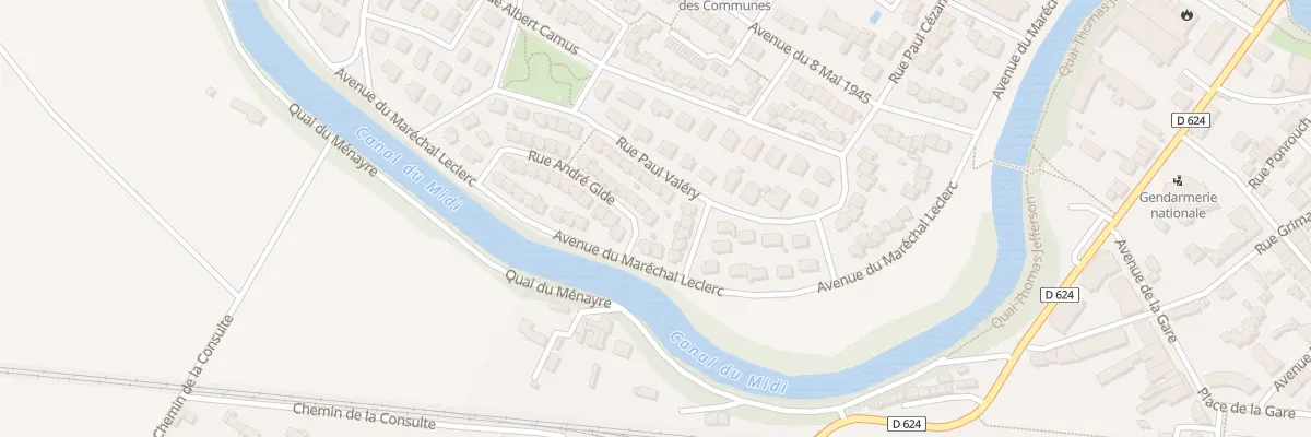 Plan du 1 Rue André Gide à Castelnaudary