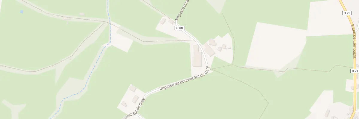 Plan du 5717F Bournat et Turelure à Camboulit