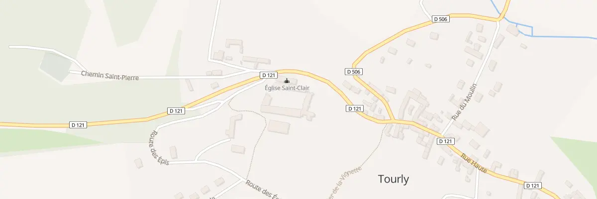 Plan du 1 Rte des Épis à Tourly