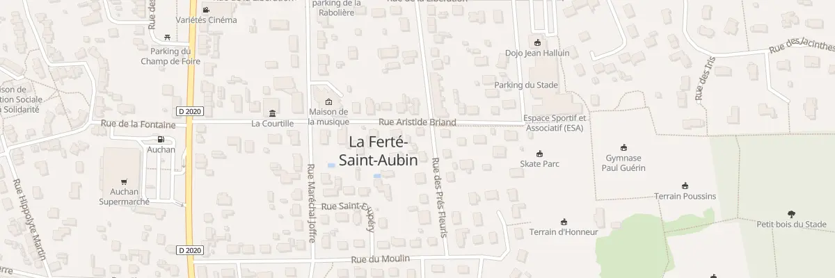 Plan du 14 Rue Aristide Briand à La Ferté-Saint-Aubin