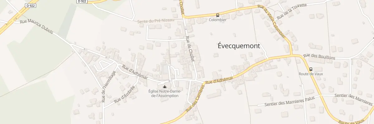 Plan du 11 Rue de Chollet à Évecquemont