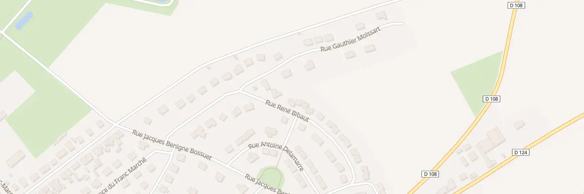 Plan du 22 Rue René Bibaut à Grandvilliers