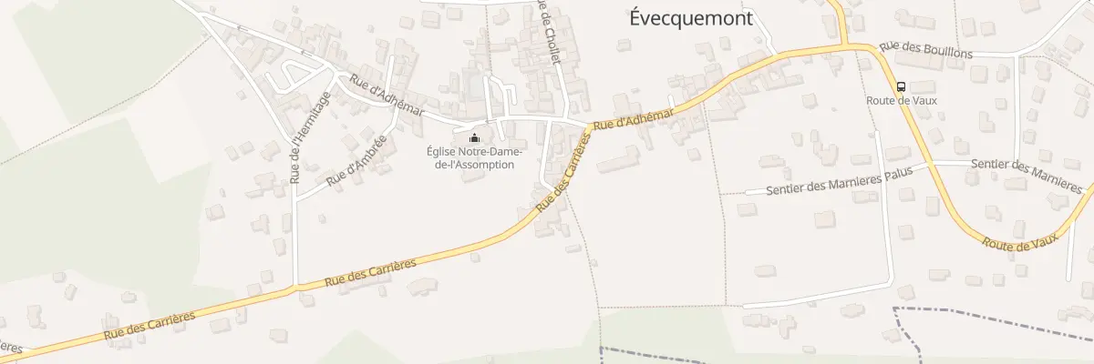 Plan du 41 Rue des Carrières à Évecquemont