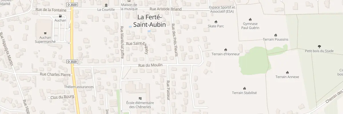 Plan du 15 Rue du Moulin à La Ferté-Saint-Aubin