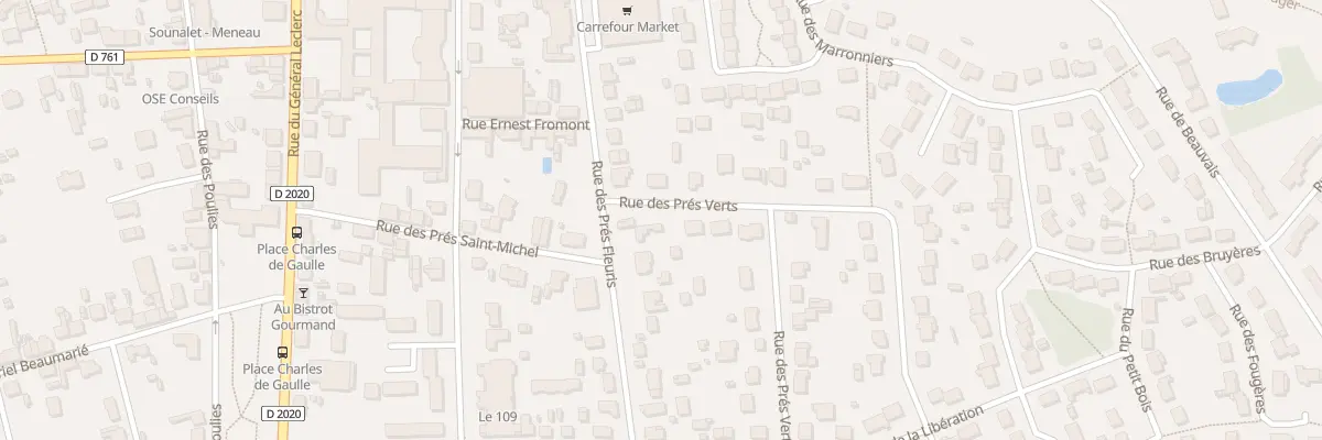 Plan du 2B Rue des Prés Verts à La Ferté-Saint-Aubin