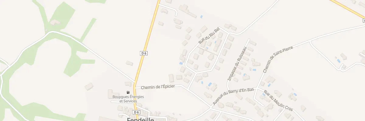 Plan du 20 Rue du Riu Bel à Fendeille