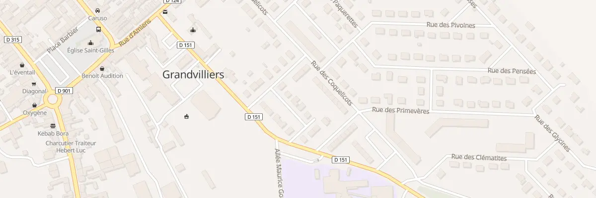Plan du 12 Rue des Mésanges à Grandvilliers
