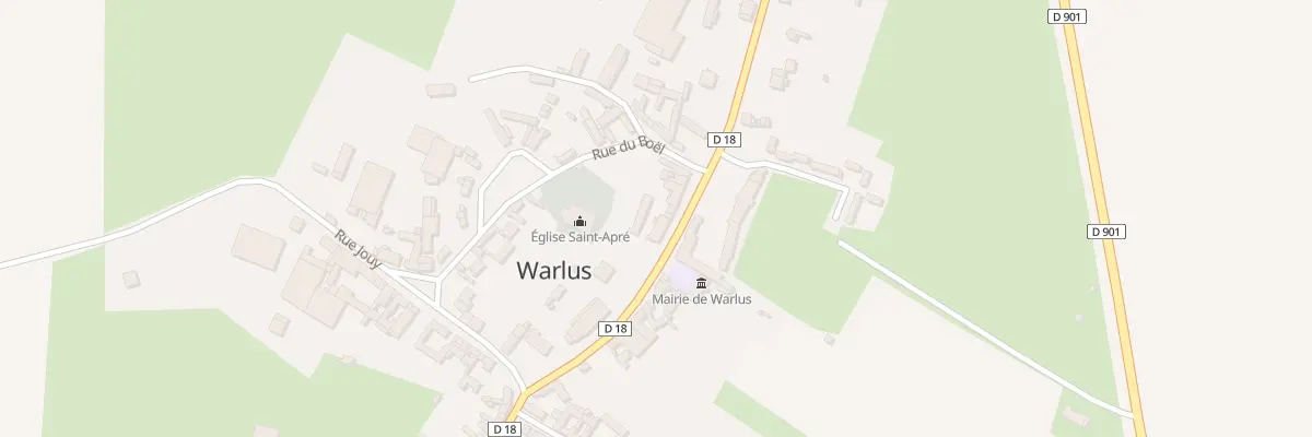 Plan du 3 Rue du Marechal Leclerc à Warlus