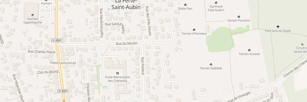 Plan du 16 Rue du Moulin à La Ferté-Saint-Aubin