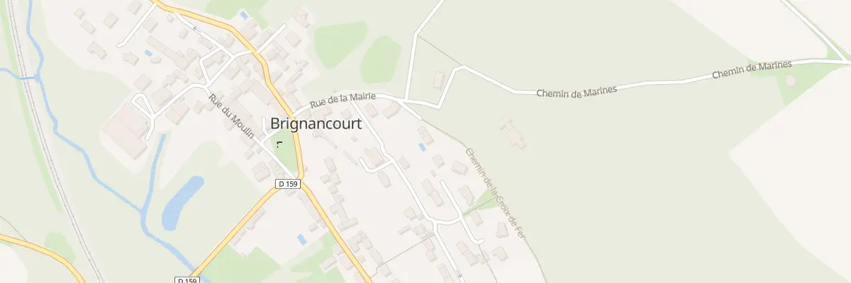 Plan du 1 Che de la Croix de Fer à Brignancourt