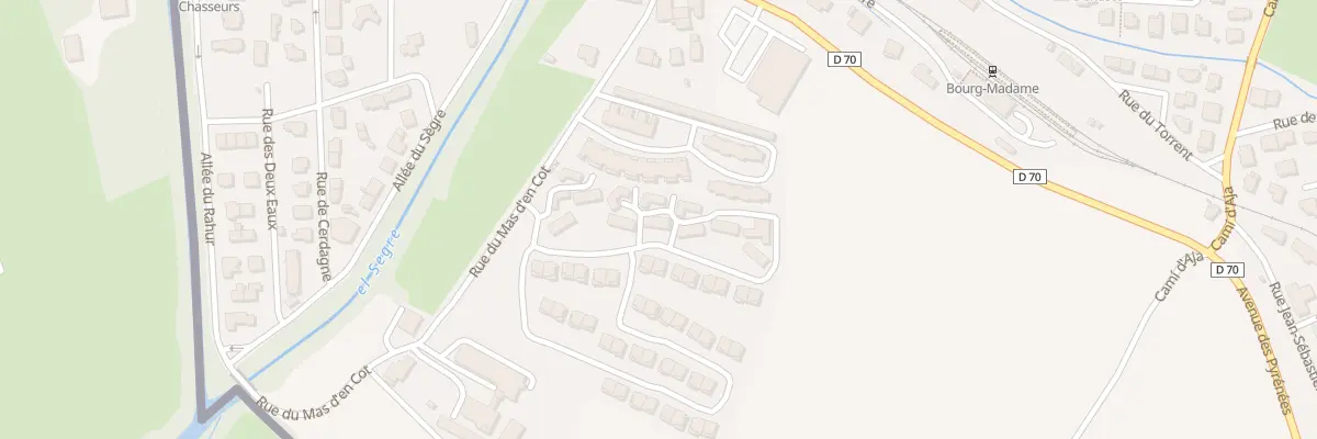 Plan du 5001F Les Planes à Bourg-Madame