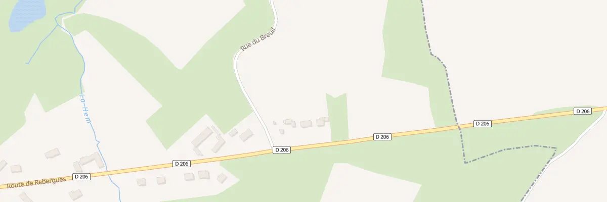 Plan du 975 Rte de Rebergues à Surques