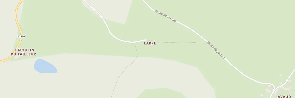 Plan du 1 Larpe à Tarnac