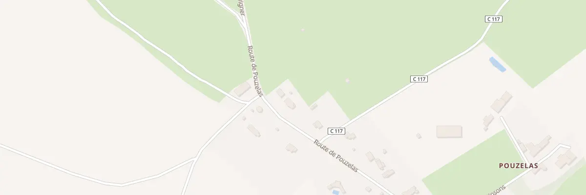 Plan du 44 Rte de Pouzelas à Montgivray
