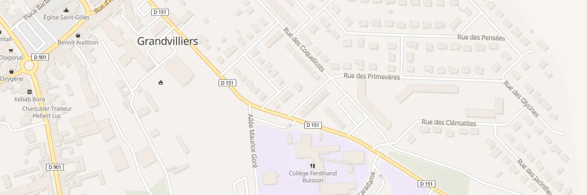 Plan du 8 Rue des Mésanges à Grandvilliers
