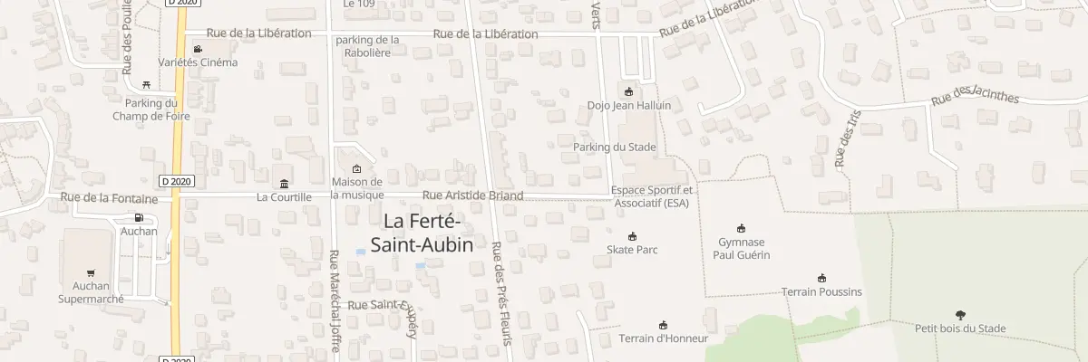 Plan du 25 Rue Aristide Briand à La Ferté-Saint-Aubin