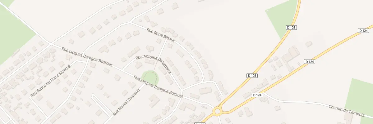 Plan du 38 Rue René Bibaut à Grandvilliers