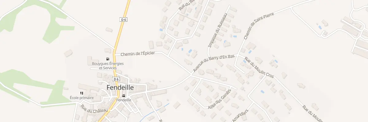 Plan du 88 Al Claux à Fendeille