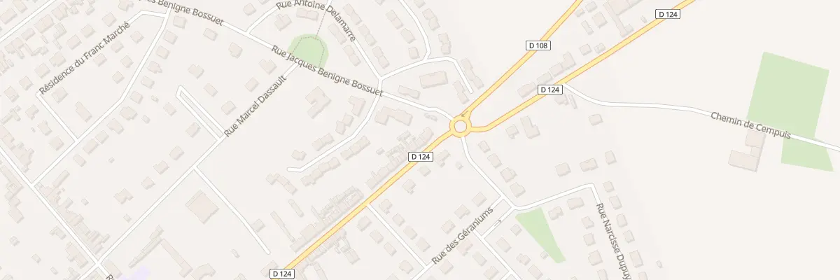 Plan du 95 Rue d’Amiens à Grandvilliers