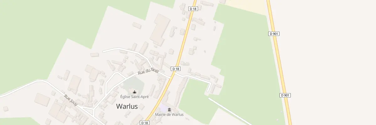 Plan du 22 Rue du Marechal Leclerc à Warlus