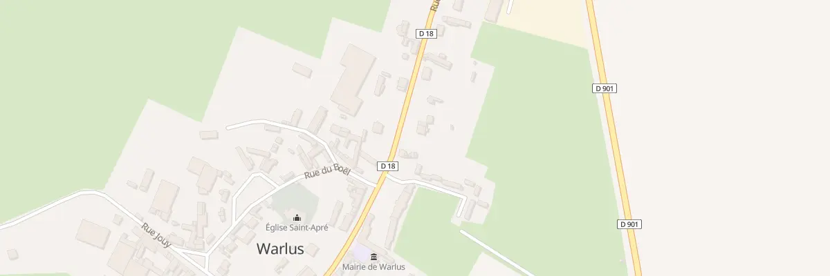 Plan du 24 Rue du Marechal Leclerc à Warlus