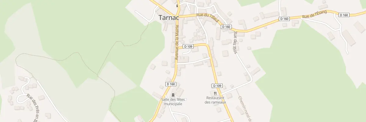 Plan du 8 Av de la Mairie à Tarnac