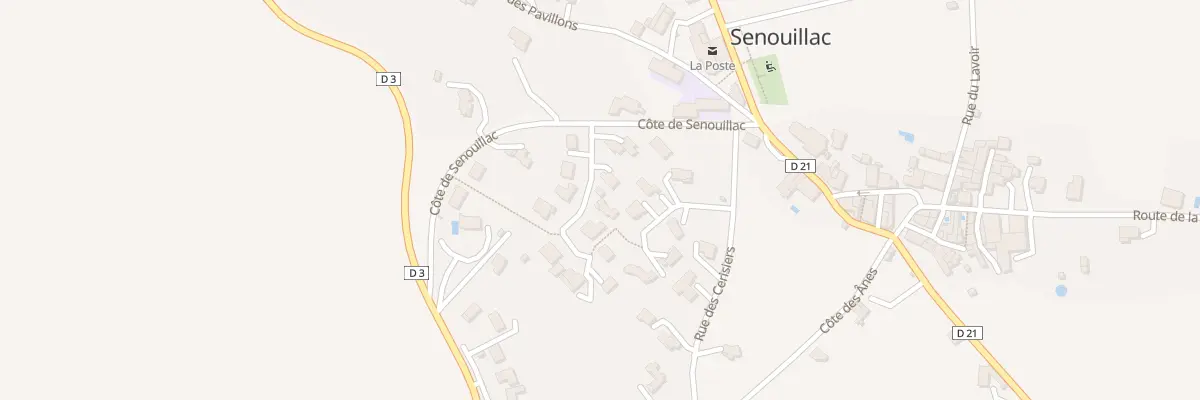 Plan du 7 Rue de Bellevue à Senouillac