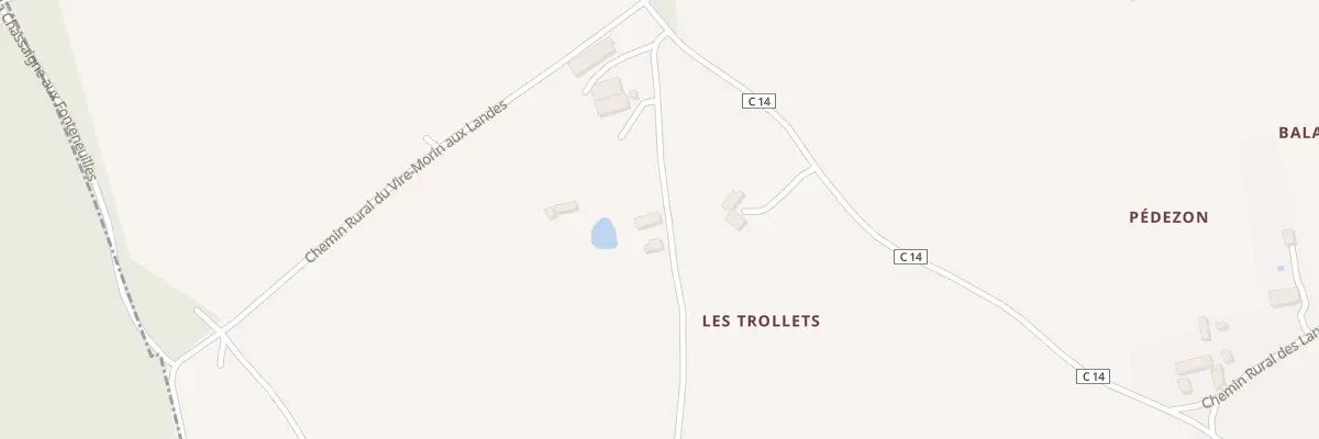 Plan du 5216 Les Landes à Nohant-Vic