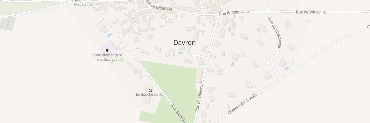 Plan du 8 Rue de Thiverval à Davron