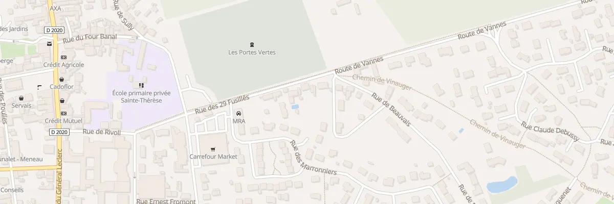 Plan du 14 Rue des 29 Fusillés à La Ferté-Saint-Aubin