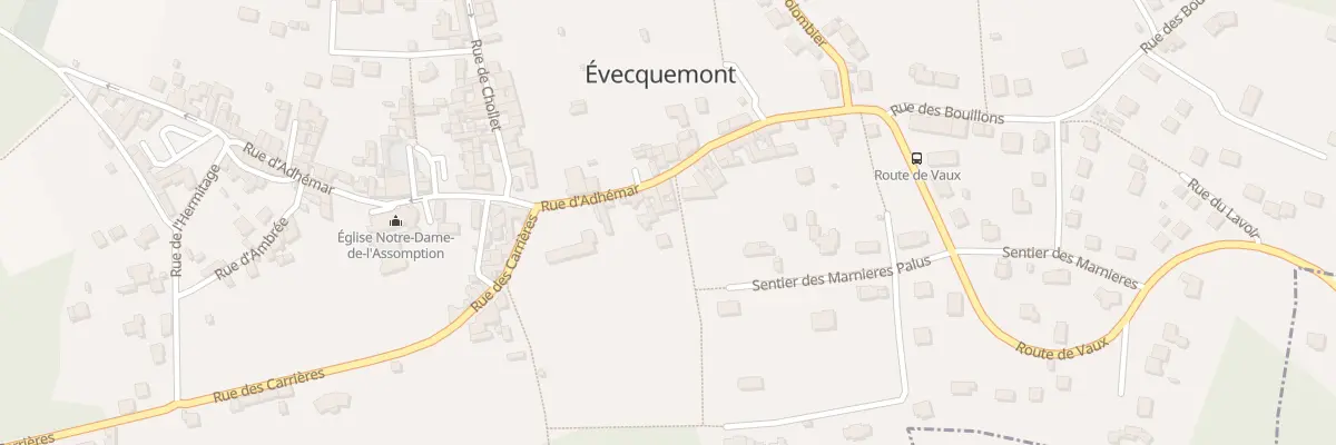 Plan du 23 Rue d’Adhémar à Évecquemont