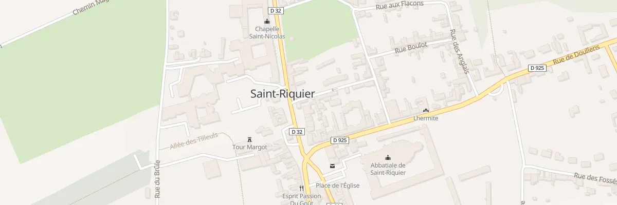 Plan du 9001 Rue des Ecoles des Filles à Saint-Riquier