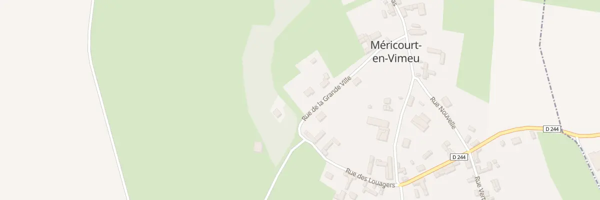 Plan du 12 Rue de la Grande Ville à Méricourt-en-Vimeu